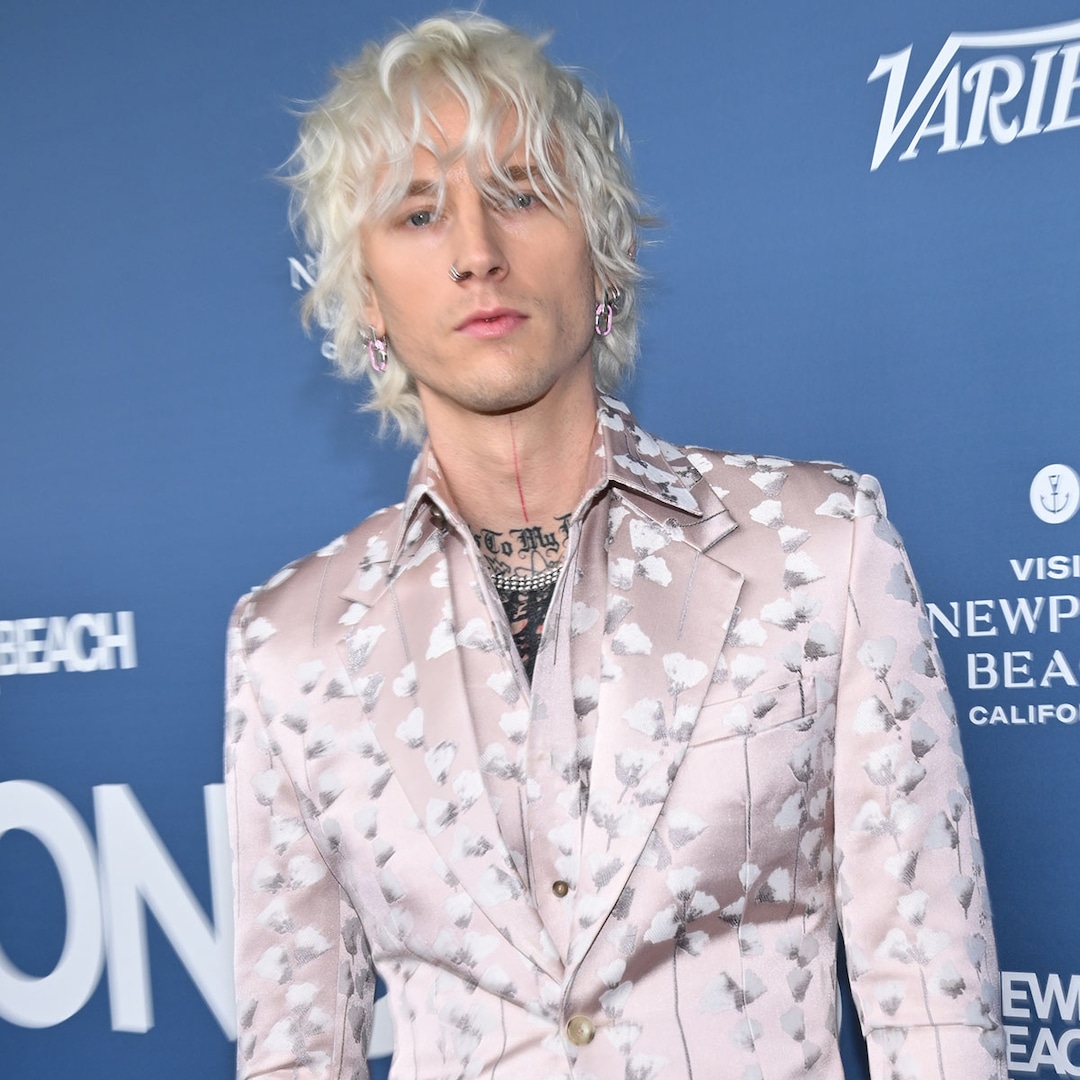 Machine Gun Kelly’s Spiked Purple Suit Is a Must-See at the 2022 AMAs